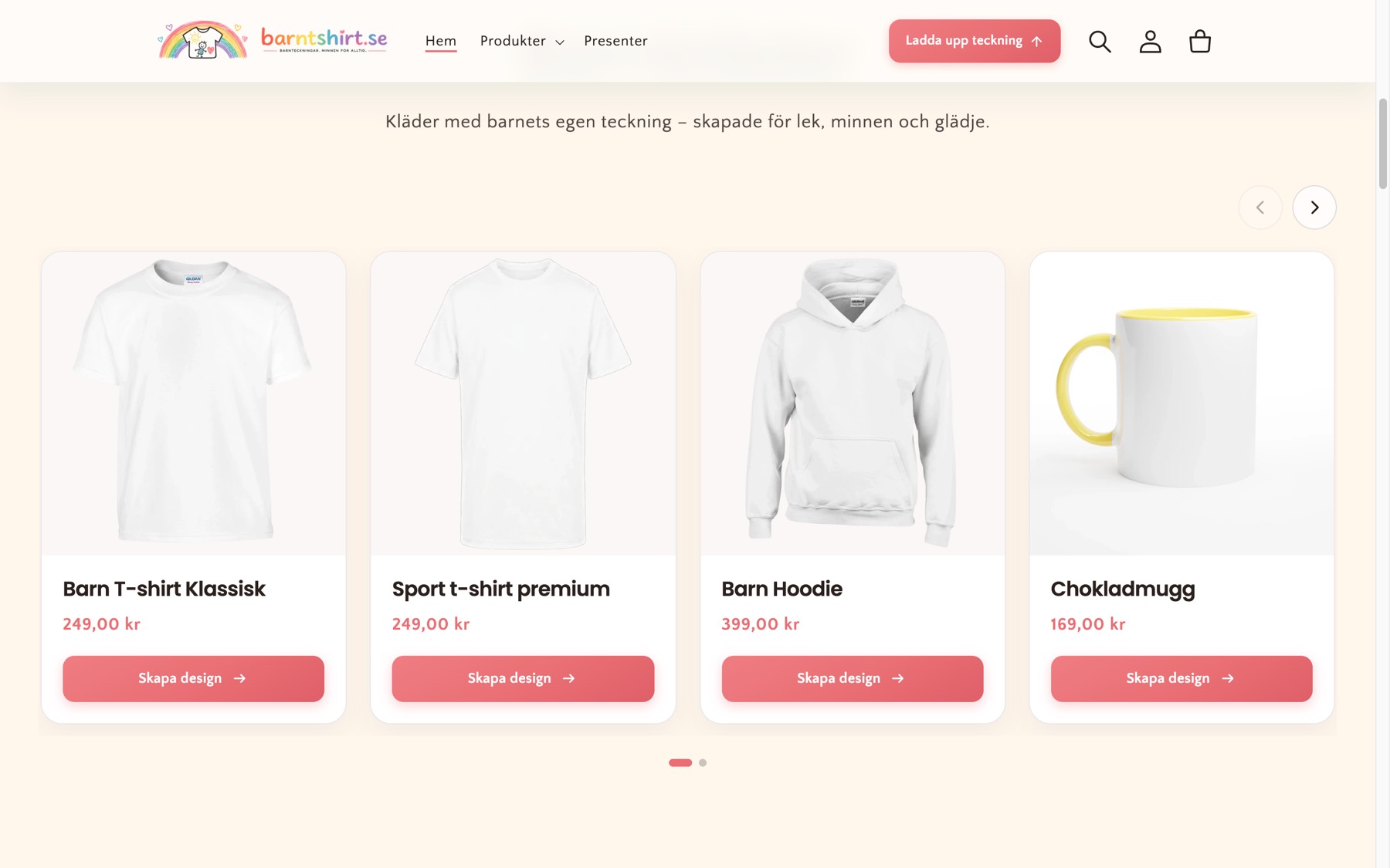The section that explains how ordering works
